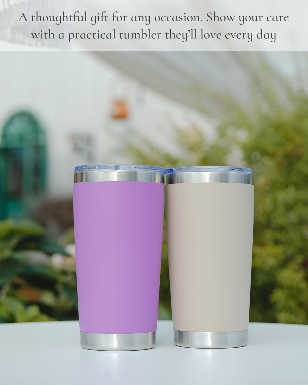 UIRZOTN 20oz Travel Coffee Tumbler, Insulated Travel Mug, Army 8 Pack