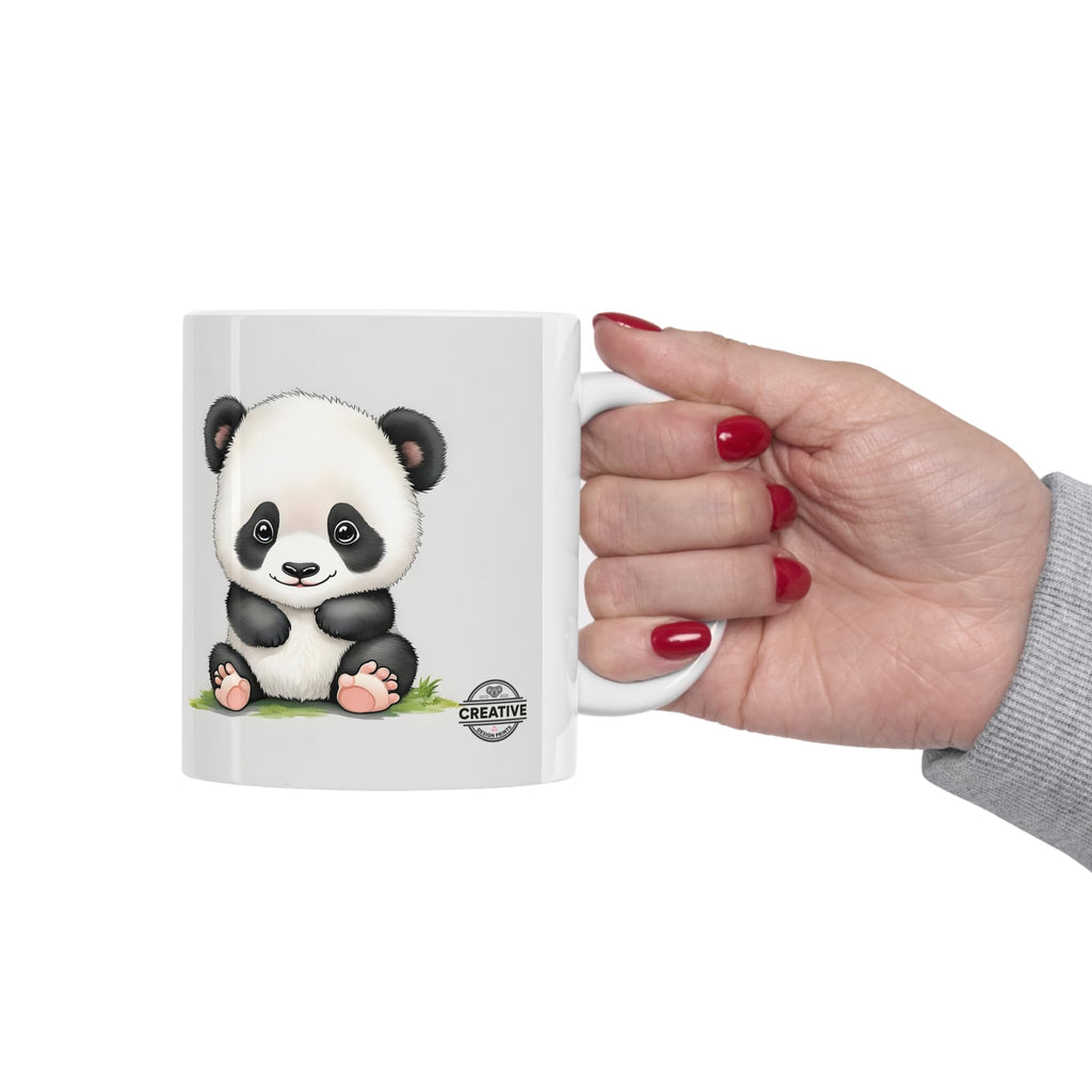 CREATIVE DESIGN PRINTS 11 OZ Novelty Coffee Mugs - Christmas Gift (Baby Panda Theme)
