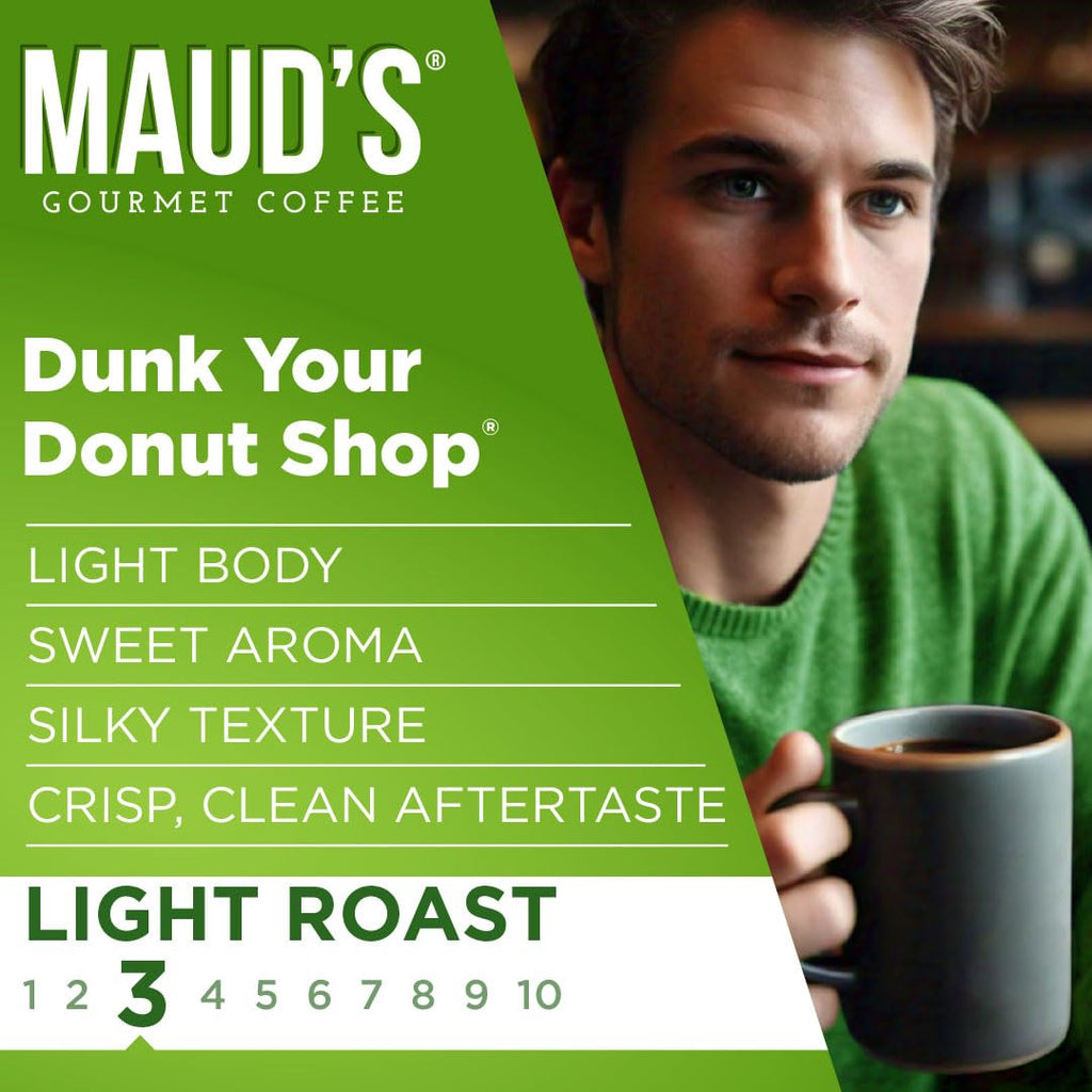 Maud's Donut Shop Light Roast Coffee Pods, 100ct