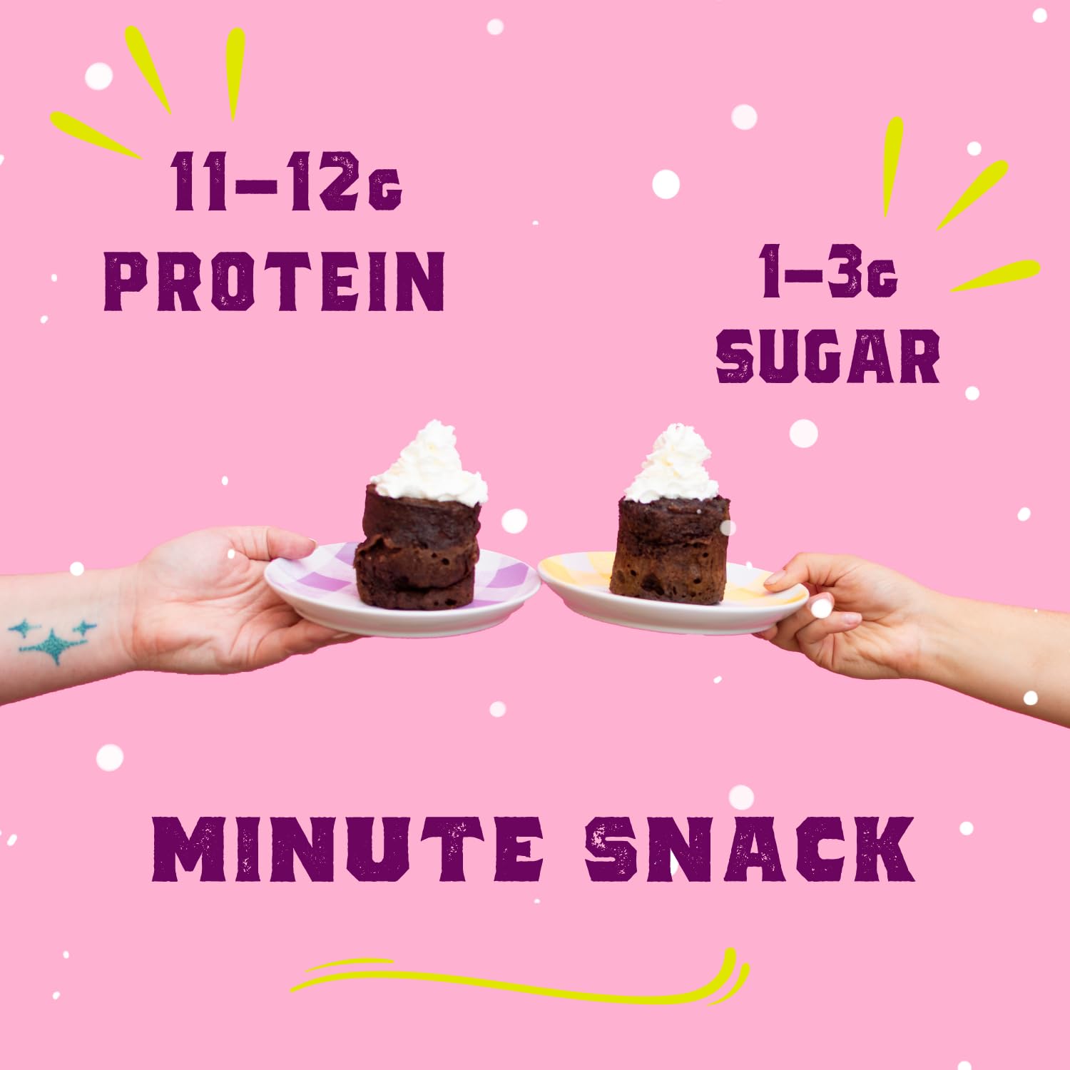 Sweet Logic Keto Dessert Mug Cake Mixes - Blueberry Muffin - Low Sugar - Gluten-Free - Low Carb - Diabetic-Friendly Sweets - Natural Ingredients - High Protein - Delicious Keto Treats (4 Pack)