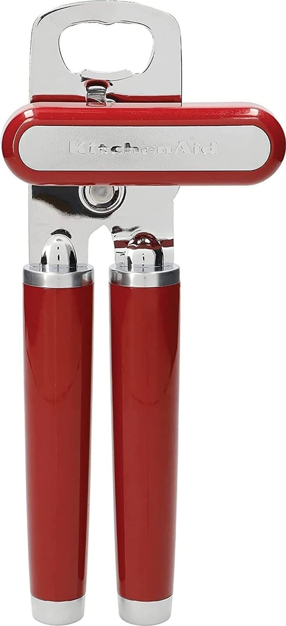KitchenAid Classic Multifunction Can Opener and Bottle Opener Easy to Use, Razor Sharp Stainless Steel Cutting Wheel, Soft Ergonomic Handles, Almond Cream