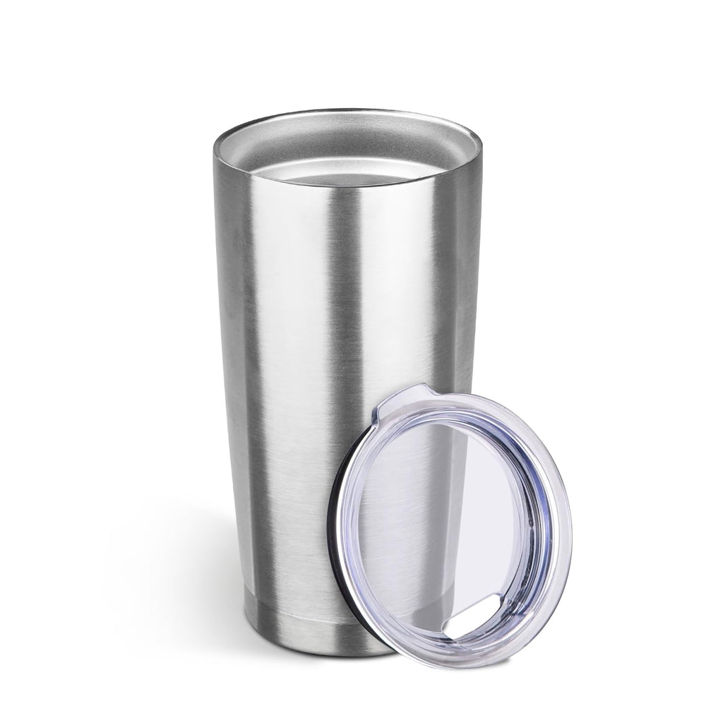StarSpeed 20oz Stainless Steel Travel Coffee Tumbler,Silver