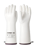 LANON 15" Liquid Silicone Heat Resistant Oven Gloves, Food Grade, CoralAir Liner, Waterproof, Extra Long, XXL