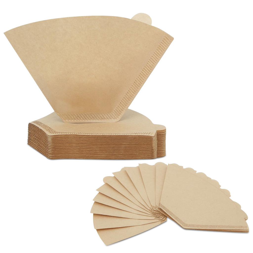 Coffee Filters 4 Cone Paper, 100 Count Unbleached-Disposable Pour Over Coffee Filter for Drip Coffee Maker, Coffee Paper Filters 8-12 Cup, Cone Coffee Filters 04