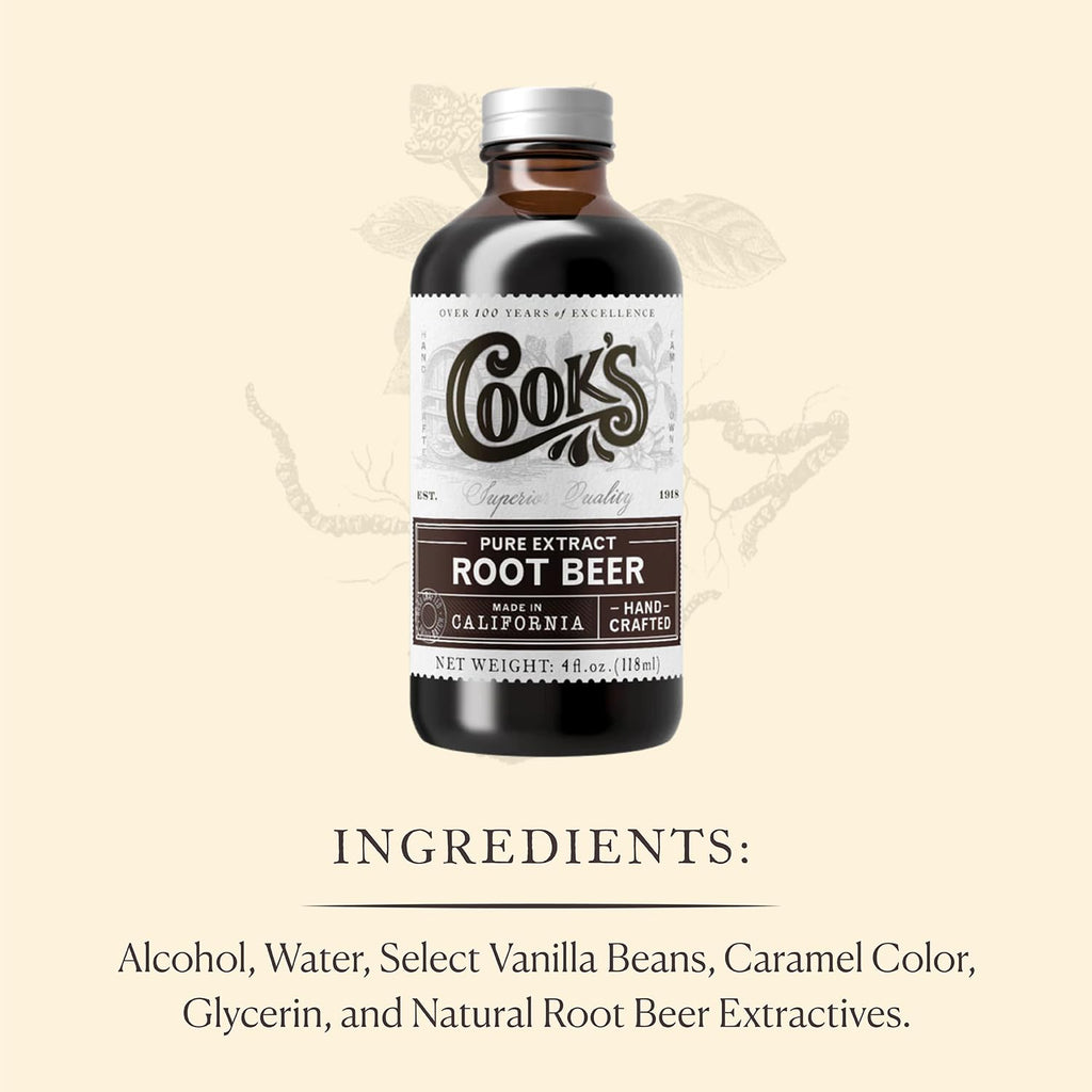 Cook's Root Beer Extract for Homemade Root Beer & Baking, 128 oz (1 Gallon)