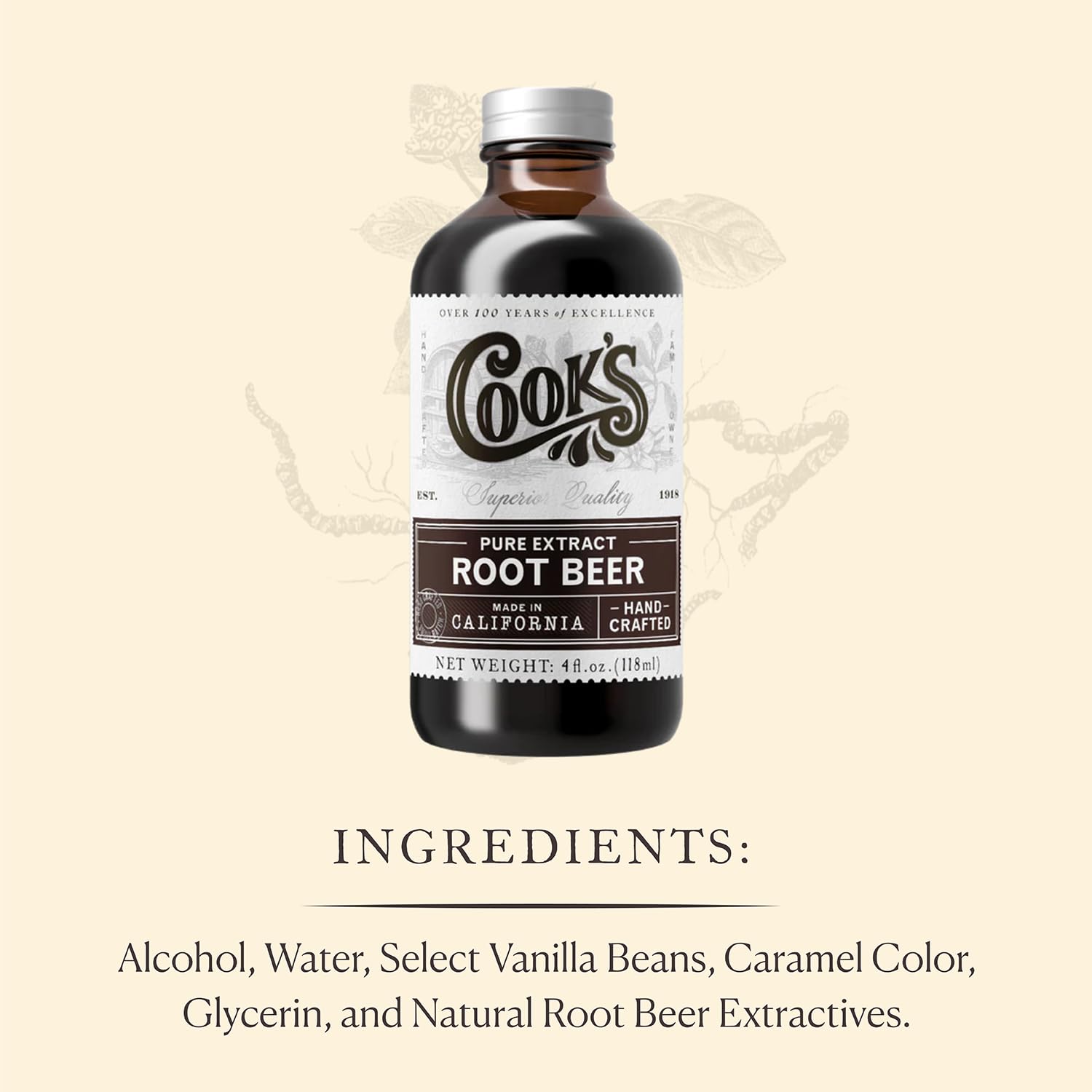 Cook's Root Beer Extract for Homemade Root Beer & Baking, 128 oz (1 Gallon)