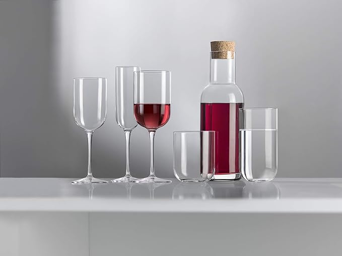 Luigi Bormioli Sublime 34 oz Carafe with Cork Stopper – Elegant Ultra Clear Glass Carafe For Wine, Water, Juice, Milk, Coffee, Iced Tea – Wide Mouth Carafe For Restaurants & Home Use – Made In Italy