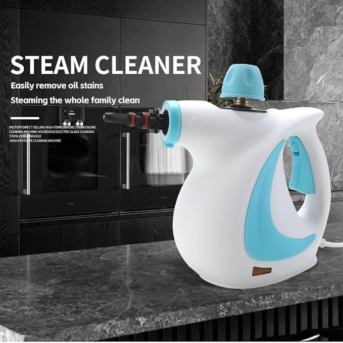 Laytic Steammaster Pro, Laytic Handheld Steam Cleaner, 10 In 1 Handheld Pressure Multi Purpose Cleaner Home Use (Blue)