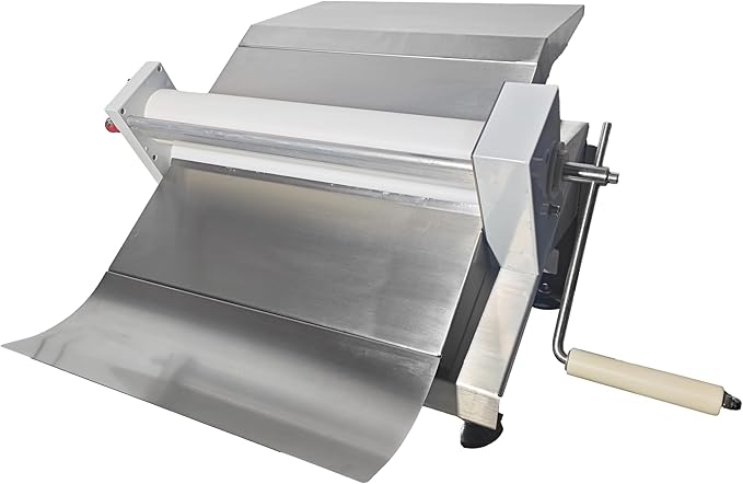 Chef Prosentials Manual Fondant Dough Sheeter, 12 inch Pastry Dough Roller, Croissant Baking Presser