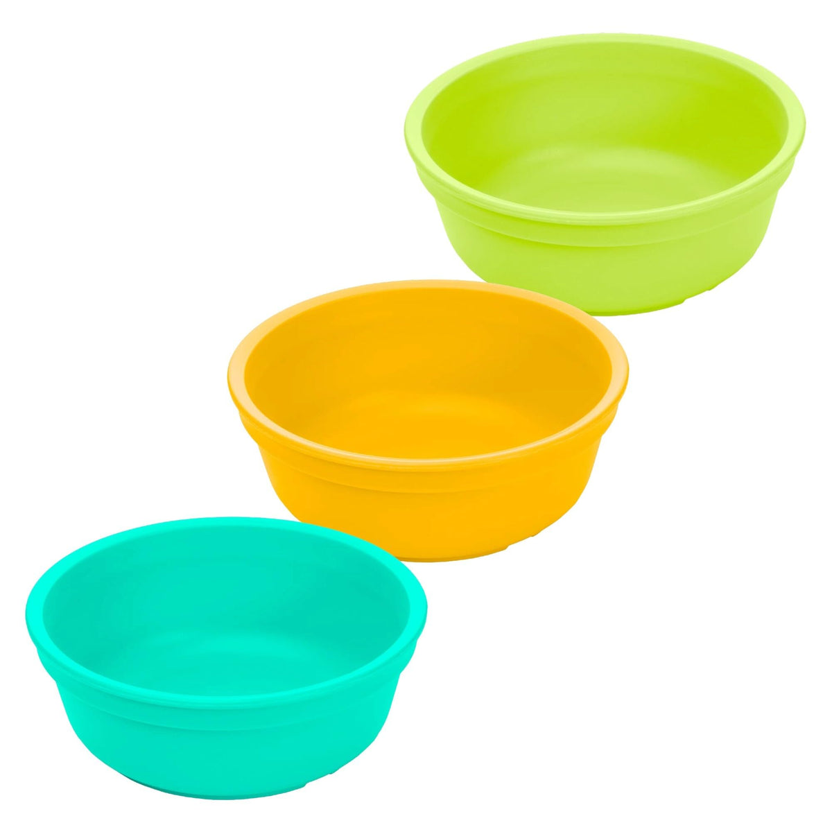 Re-Play 12 oz. Toddler Bowls Set of 3 - Kids Deep-Walled, Durable & Reusable Snack and Meal Bowls, Dishwasher & Microwave Safe, BPA-Free, Made in USA from Recycled Plastic, Easter