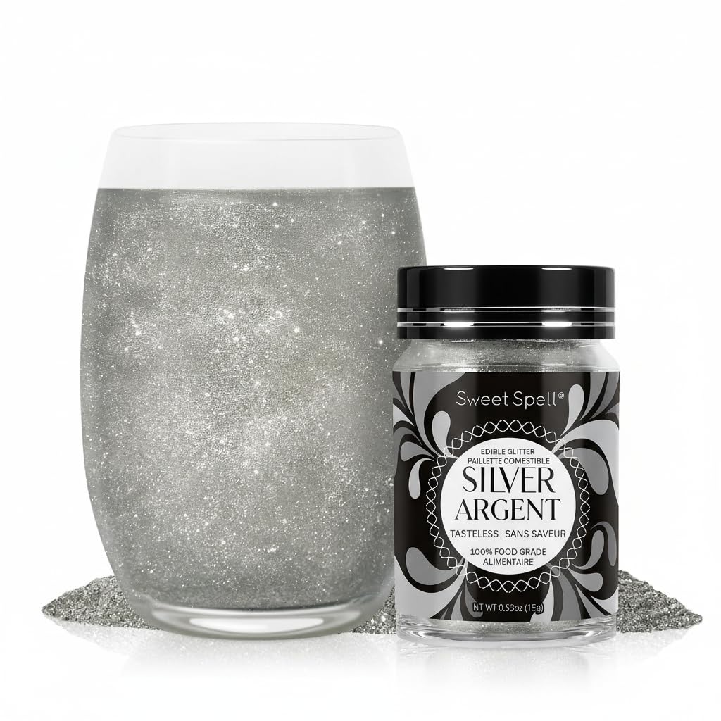 Sweet Spell Pearl Edible Glitter for Drinks, Cocktails, Cakes, Food Grade
