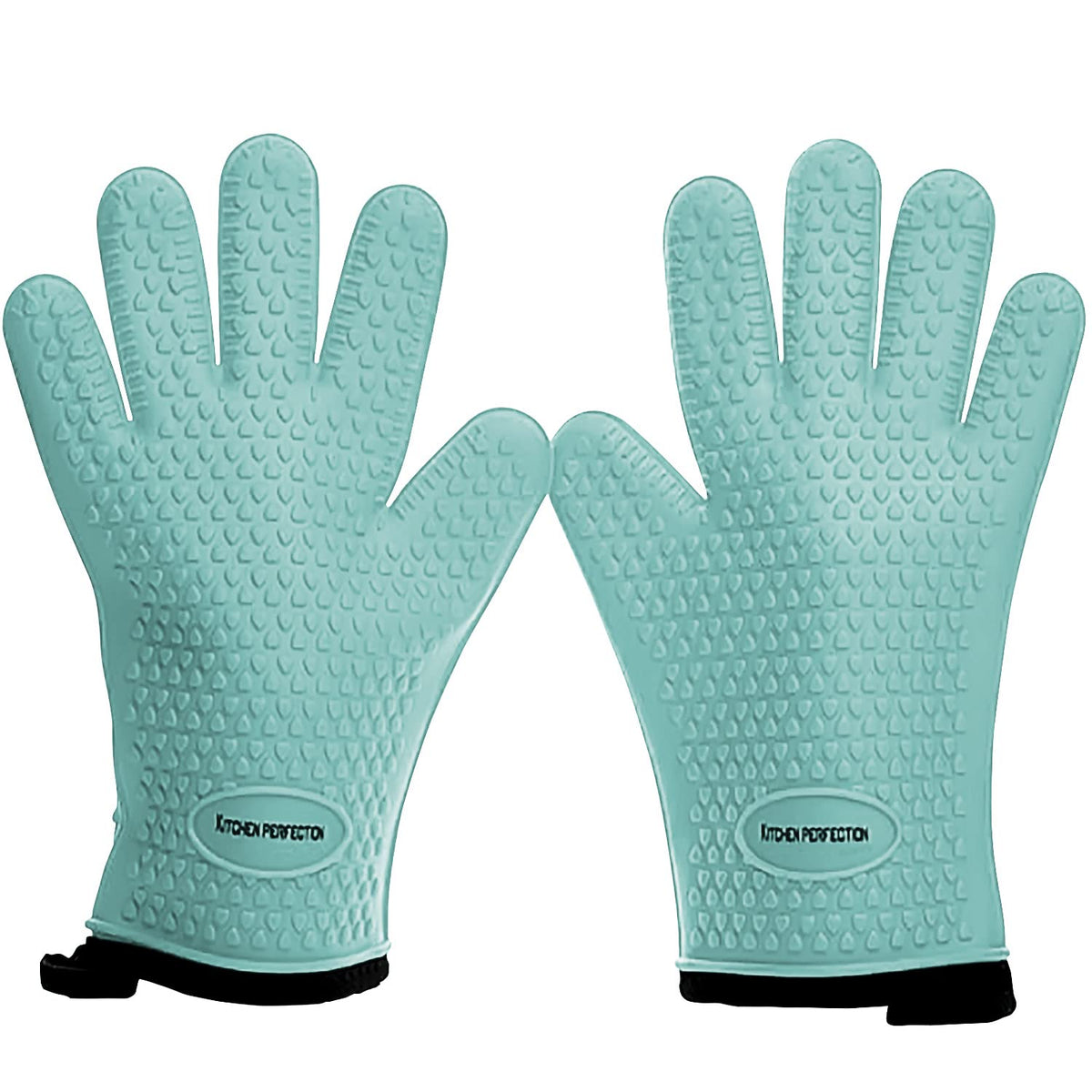 KITCHEN PERFECTION Silicone Smoker Oven Gloves -Extreme Heat Resistant BBQ Gloves -Handle Hot Food Right on Your Smoker Grill Fryer Pit|Waterproof Oven Mitts Grill Gloves |Superior Value Set+3 Bonuses