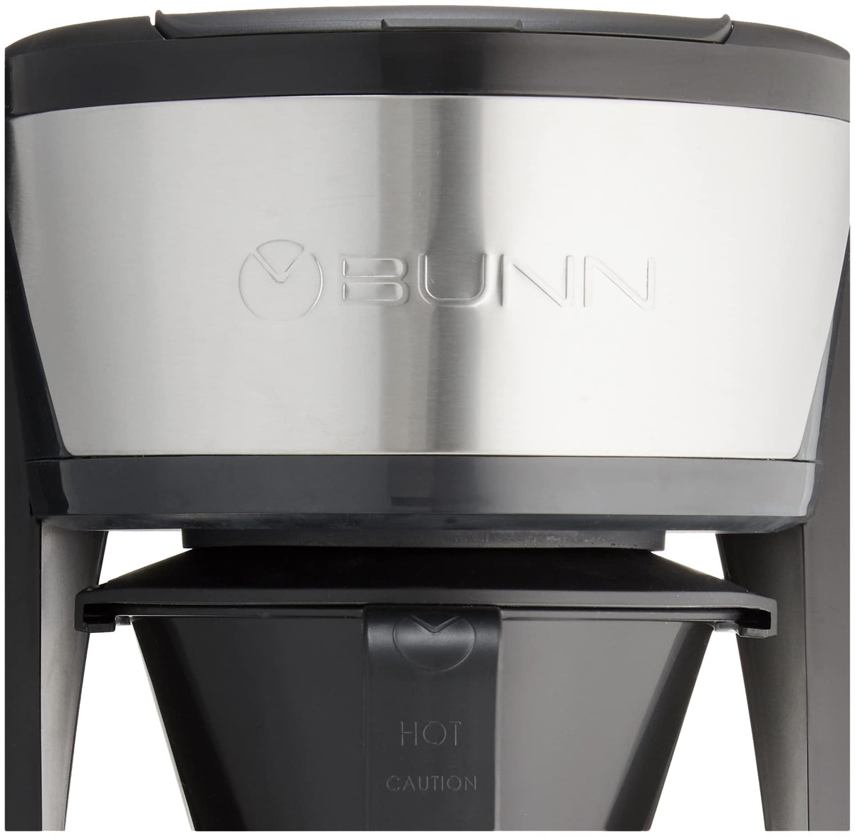 BUNN HB Heat N Brew Programmable Coffee Maker, 10 cup, Stainless Steel, 46500.0003