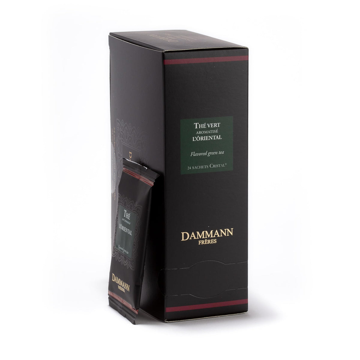 Dammann Freres Satchets, Chai Tea Bags, Premium Gourmet French Black Tea, Blend Ginger, Cinnamon, Cardamom Flavors, Individually Wrapped, 24 Count (Single Pack)