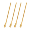 IMEEA 5.9 Inch Metal Stir Sticks with Spoon End SUS304 Steel Coffee Stirrer