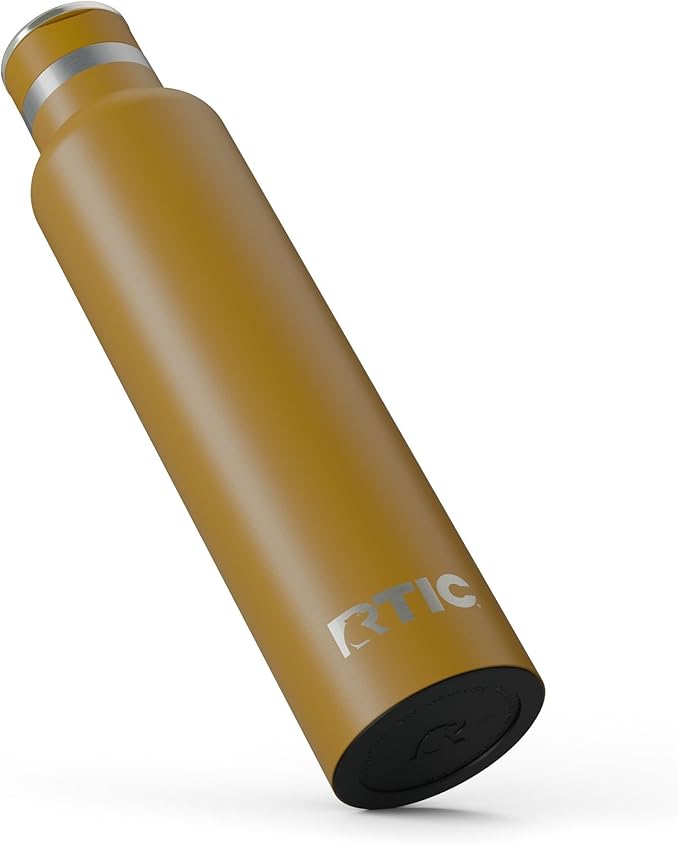 RTIC 26oz Journey Bottle Metal Stainless Steel Vacuum Insulated, BPA Free, Reusable, for Water, Hot and Cold Drinks, Travel, Sports, Camping, Harvest