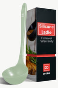 DI ORO Silicone Ladle - Soup & Serving, 600F Heat Resistant, Clay