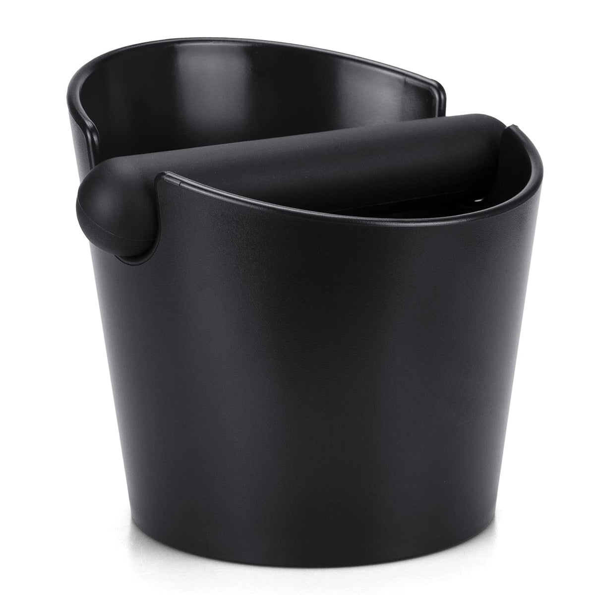 Ailelan Coffee Knock Box, Espresso Dump Bin, Coffee Bin, 4.8 Inch Espresso Knock Box Shock-Absorbent Durable Barista Style with Removable Knock Bar and Non-Slip Base(Round)