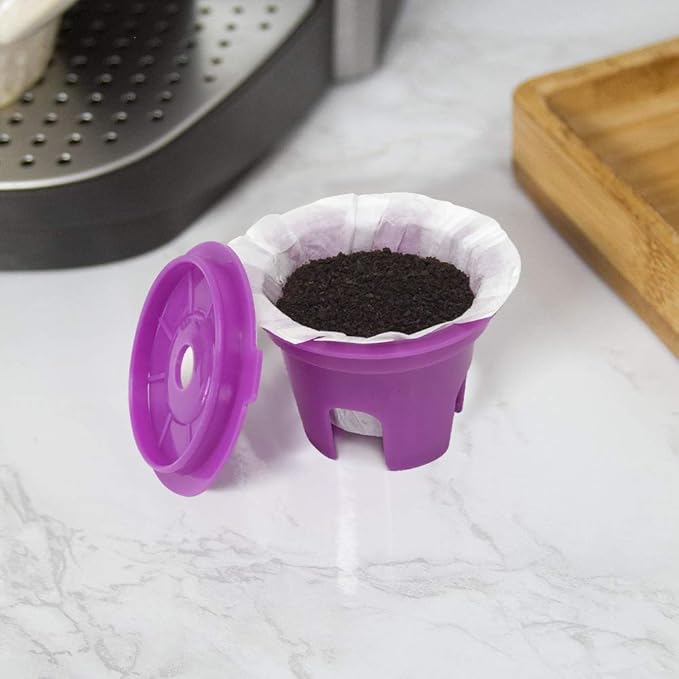 Cafe Filters Paper Liners for Reusable K Cup Coffee Pods by Perfect Pod - Fits All Brands, Compatible With All Refillable Capsules - Disposable Paper Filters (100-Ct)