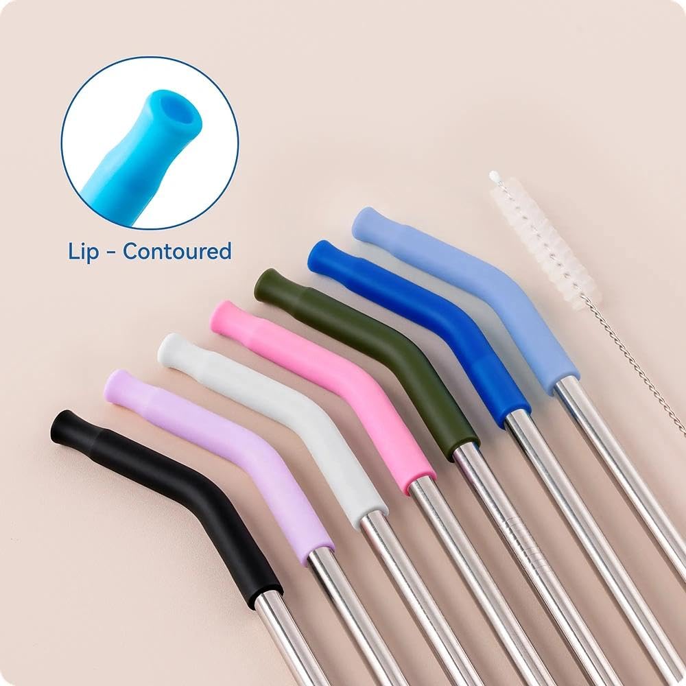 Straight Metal Straws for Stanley 30oz, Reusable Stainless Steel Straws