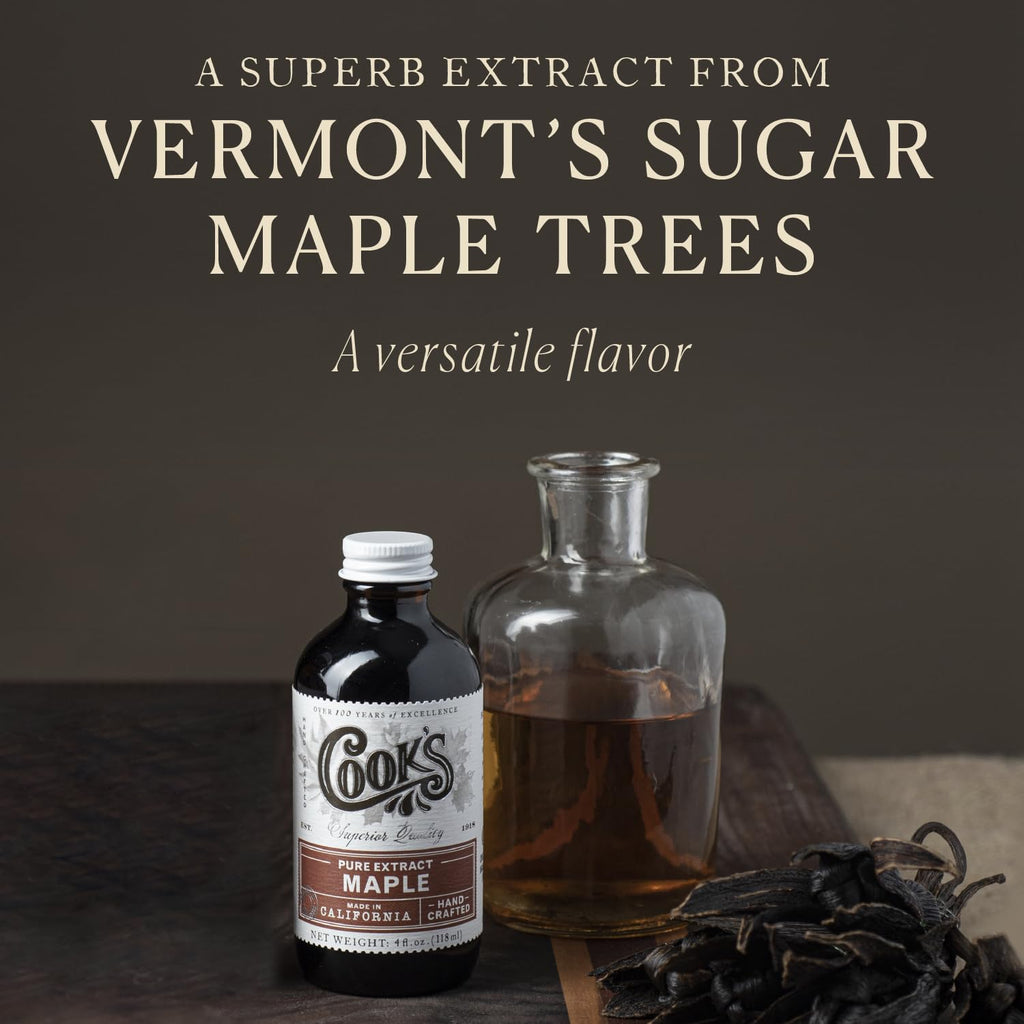 Cook's Organic Maple Extract for Baking & Syrup, Vermont Maple, 128 oz