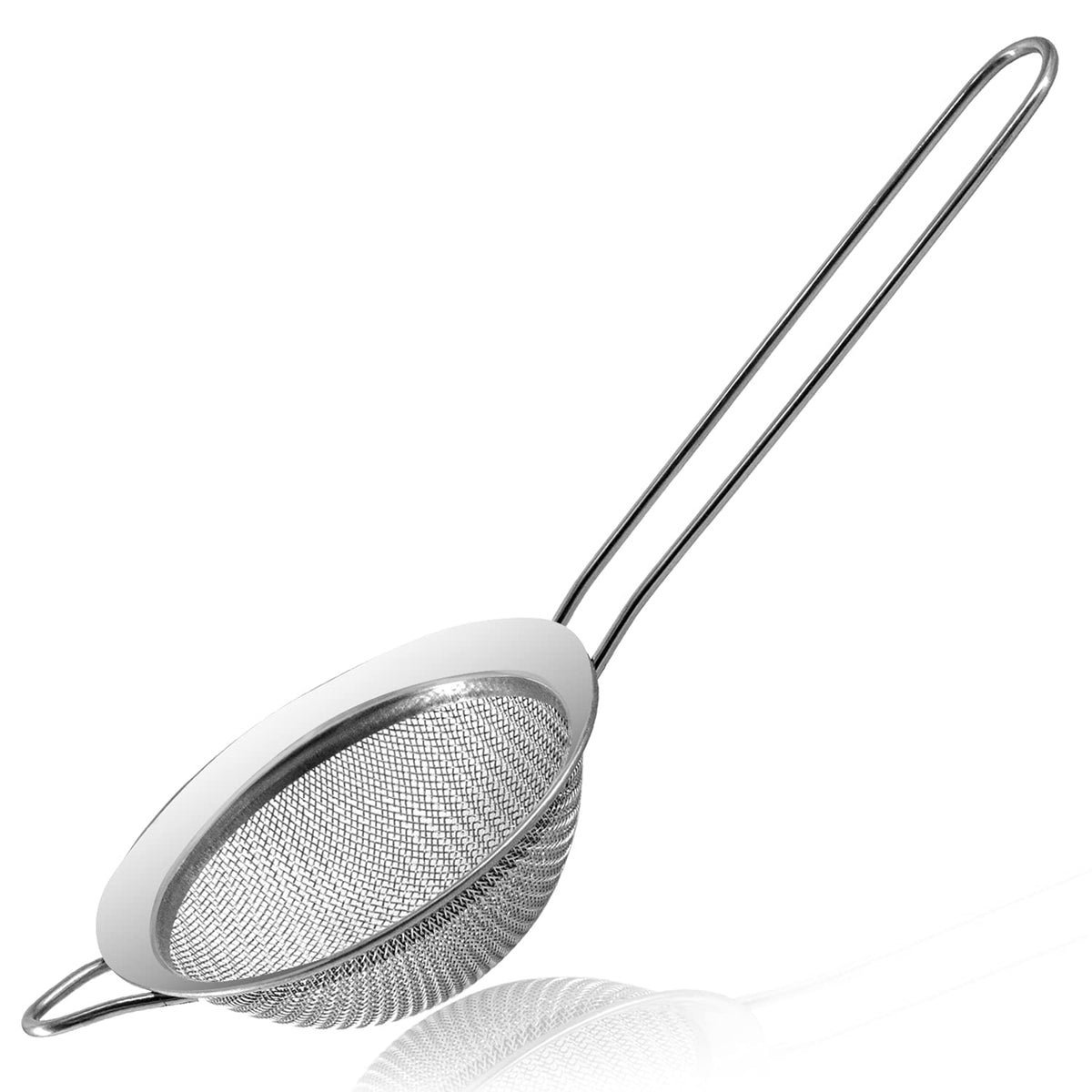 Anaeat Fine Mesh Strainers - Premium Stainless Steel Colander Sieve Sifters, with Durable Mesh and Sturdy Handle, Excellent for Sifting Dry ingredients, Flour, Pastas, Rice, Tea (3.15"）