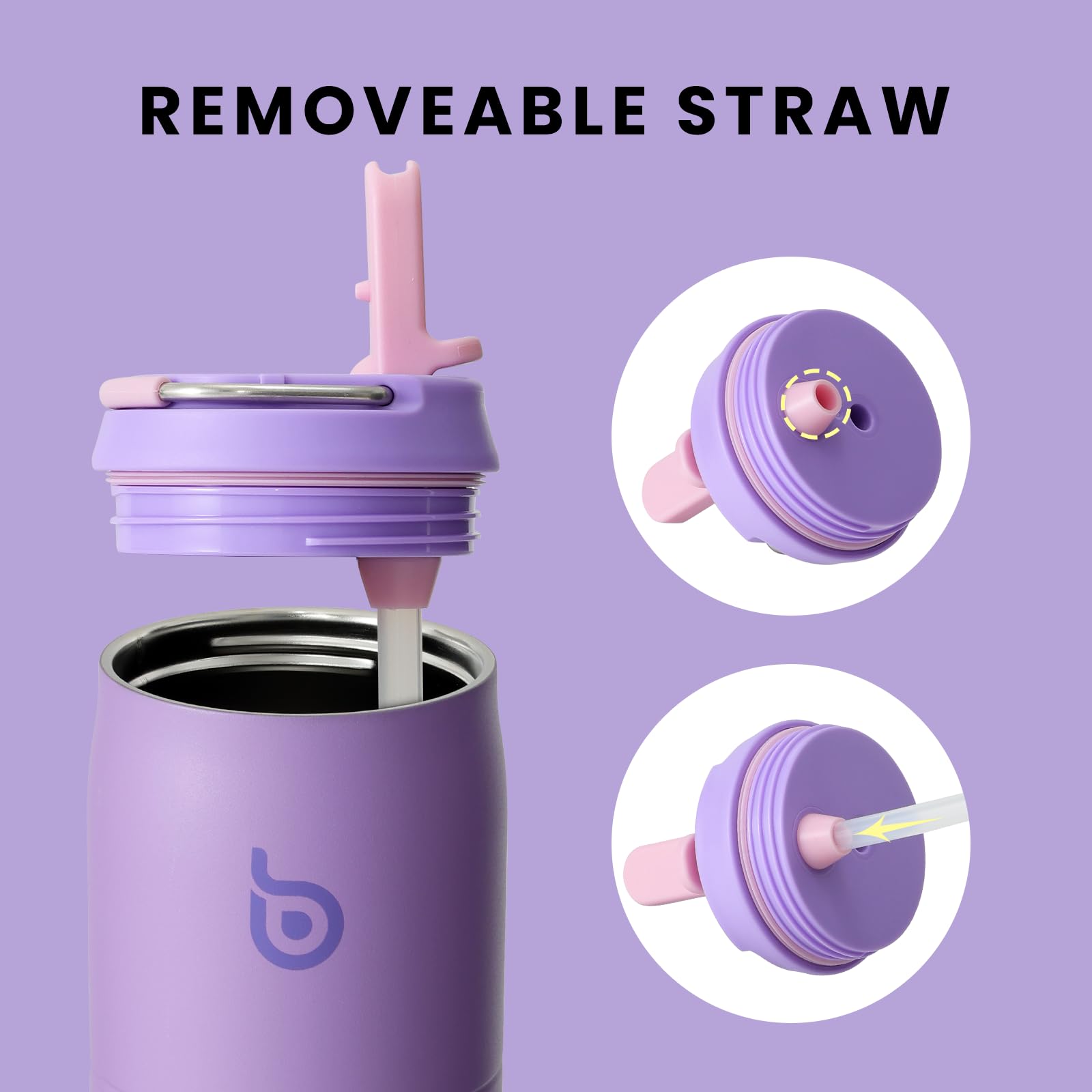 BOTTLE BOTTLE Stainless Steel Water Bottle 32 oz Violet