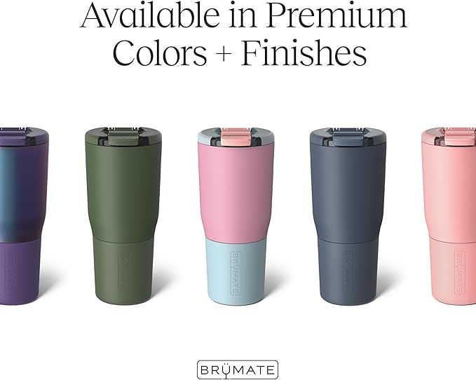 BrüMate Nav 25oz 100% Leak Proof Insulated Travel Tumbler with Magnetic BevLock™ Lid - Double Wall Cup-Holder Friendly Stainless Steel Mug (Eclipse)