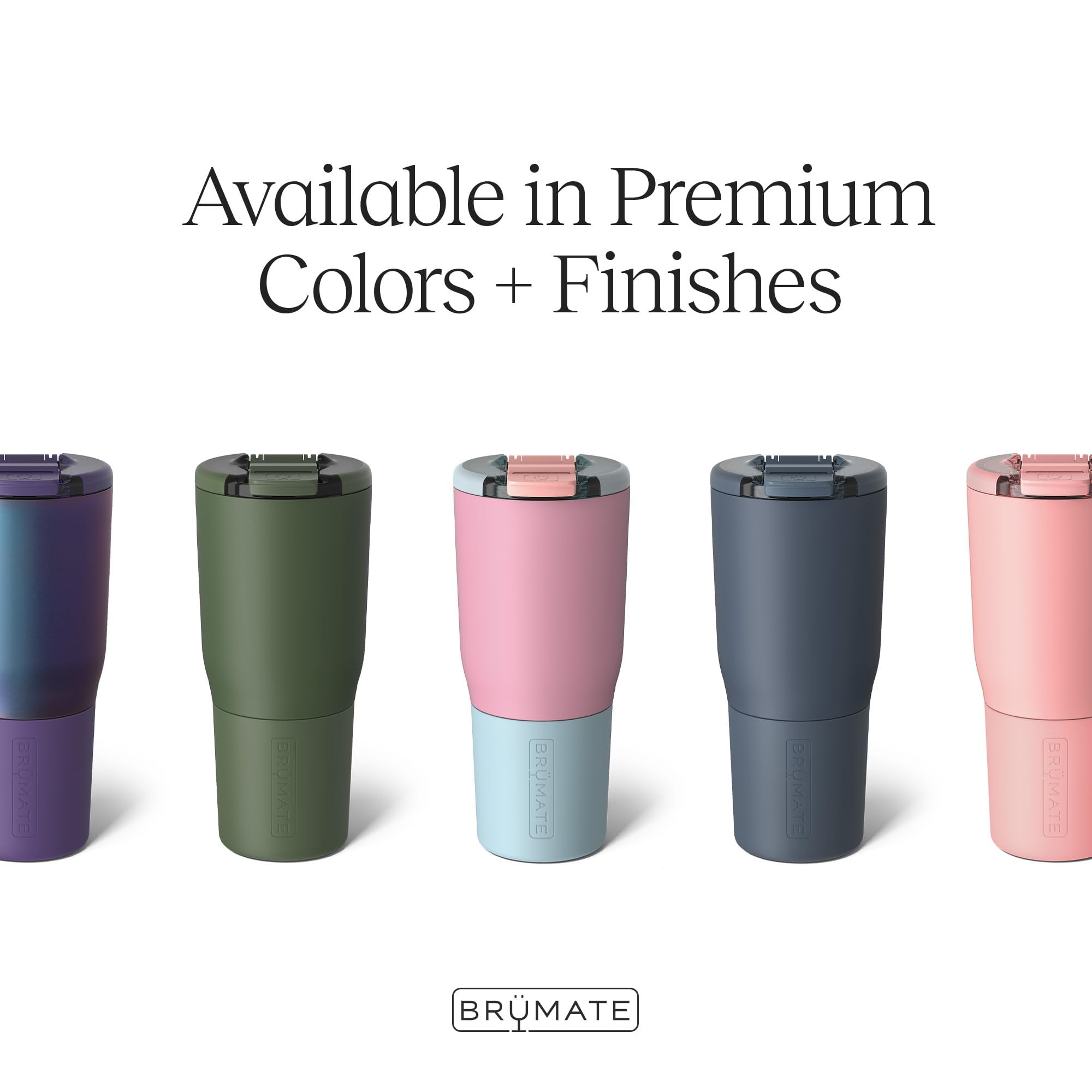 BrüMate Nav 25oz 100% Leak Proof Insulated Travel Tumbler with Magnetic BevLock™ Lid - Double Wall Cup-Holder Friendly Stainless Steel Mug (Sage)
