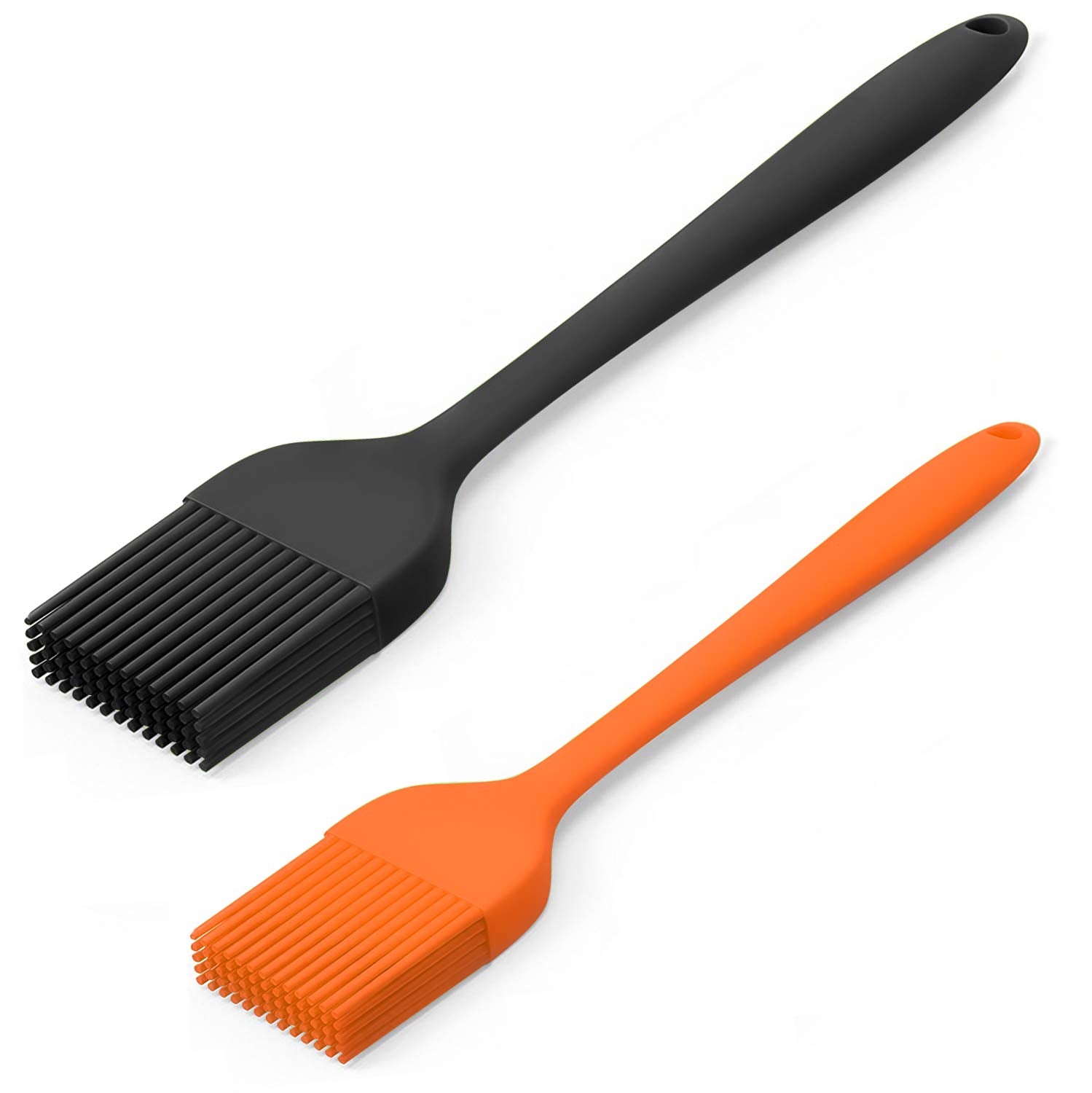 Silicone Basting Pastry Brush - Cooking Brush for Oil Sauce Butter Marinades, Food Brushes for BBQ Grill Kitchen Baking, Baster Brushes Baste Pastries Cakes Meat Desserts, Food Grade, Dishwasher Safe