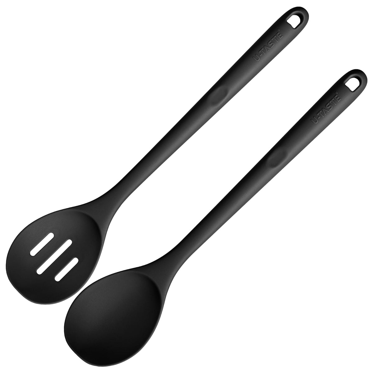 U-Taste Silicone Cooking Spoon, 13.3" Long Large Mixing Spoon, Orange