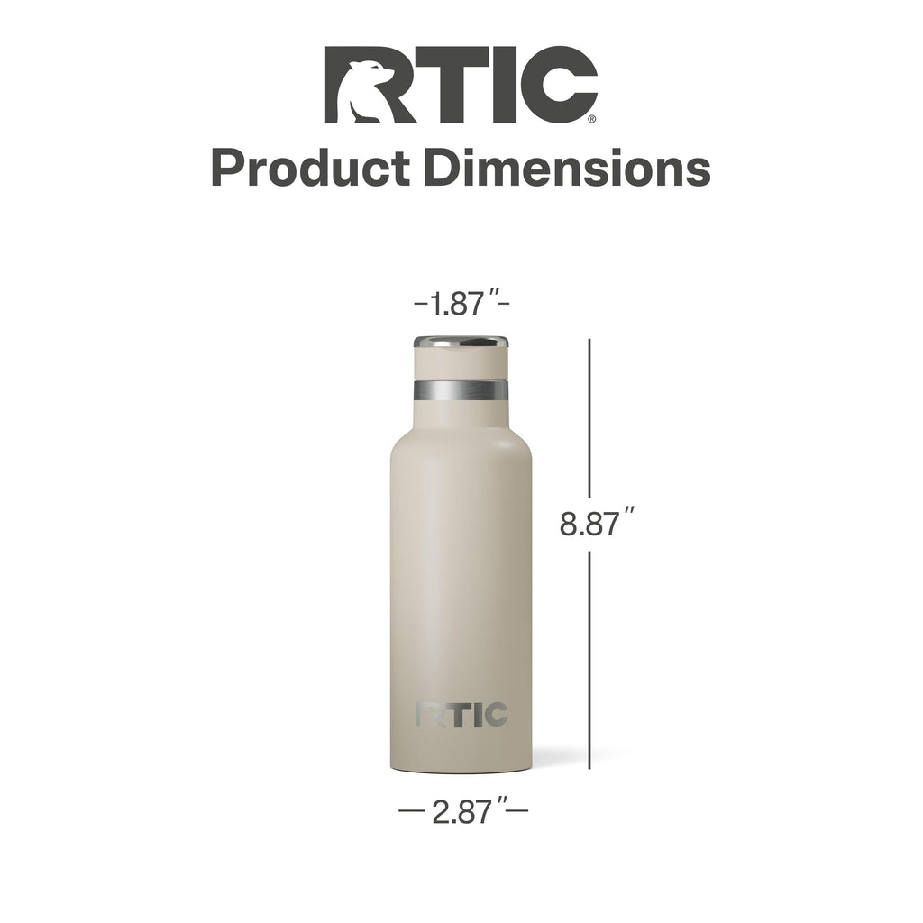 RTIC 16oz Journey Water Bottle, Ceramic Lined, Beach