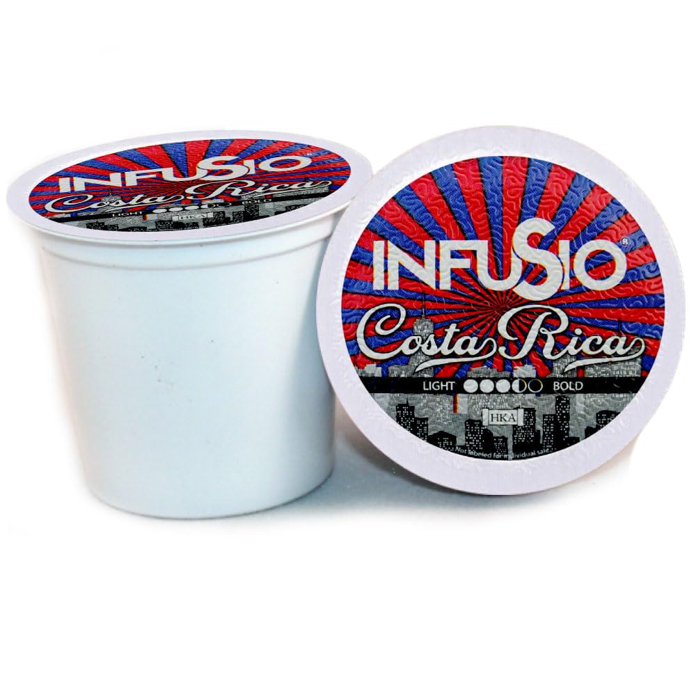 96 Count - French Roast, Single serve Coffee pods for Keurig K Cup® Brewers - InfuSio Premium Roasted Coffee (French Roast, 96 count Compatible with 2.0)……