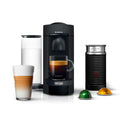 Nespresso Vertuo Plus Deluxe Coffee Machine with Milk Frother, Matte Black