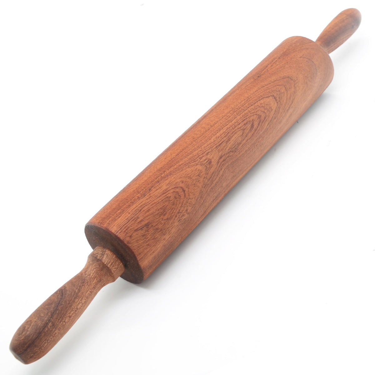 TUSIWIT Classic Sapele Wooden Rolling Pin With Handles 17''L x 1.77"W