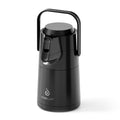 IDEUS Thermal Coffee Carafe 74oz (2,200ml), Stainless Steel Double Wall Insulated Vacuum Flask, Water Jug Coffee Server and Beverage Dispenser, Heat and Cold Retention (Black, 74oz (2,200ml))