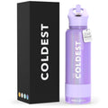 Coldest Insulated Water Bottle with Straw Lid - Stainless Steel Metal Insulated Bottle for Men & Women (Saturn's Moon Purple Glitter, 40 oz)