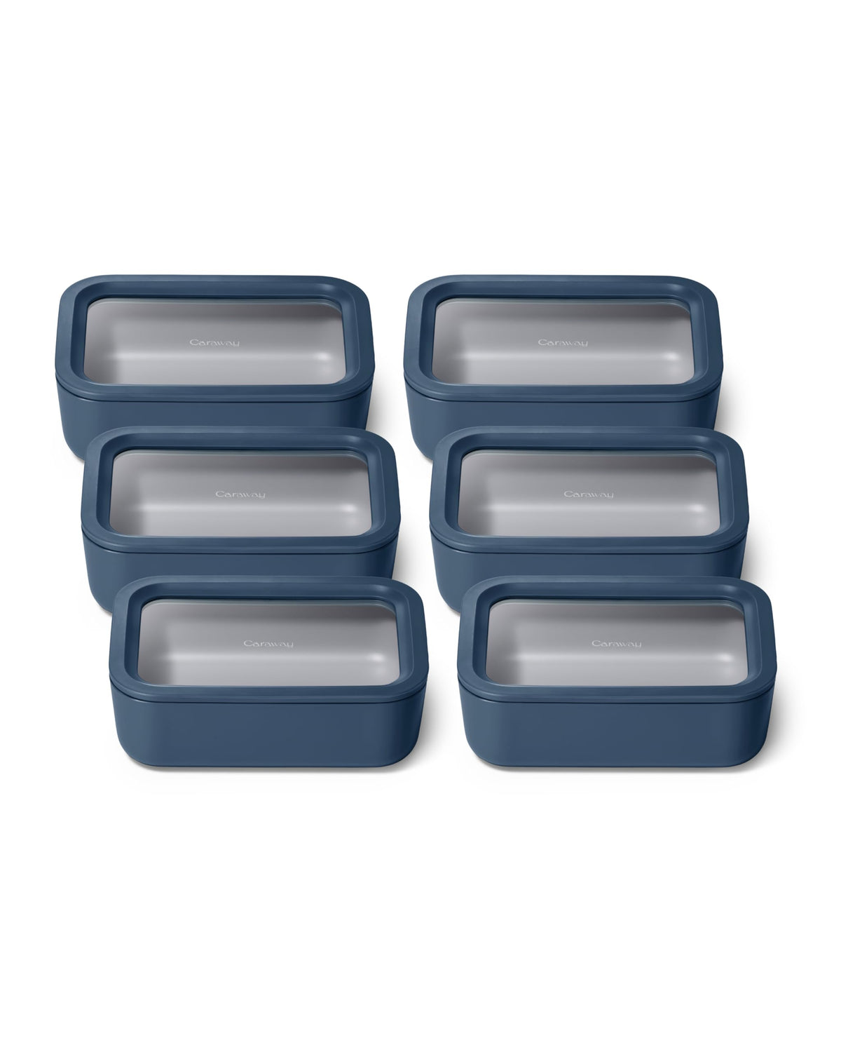 Caraway 6-Piece Glass Food Storage Container Set