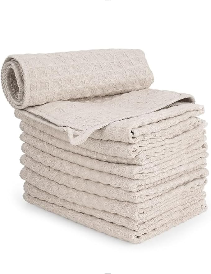 watchget 6 Pack Microfiber Espresso Barista Cleaning Towels