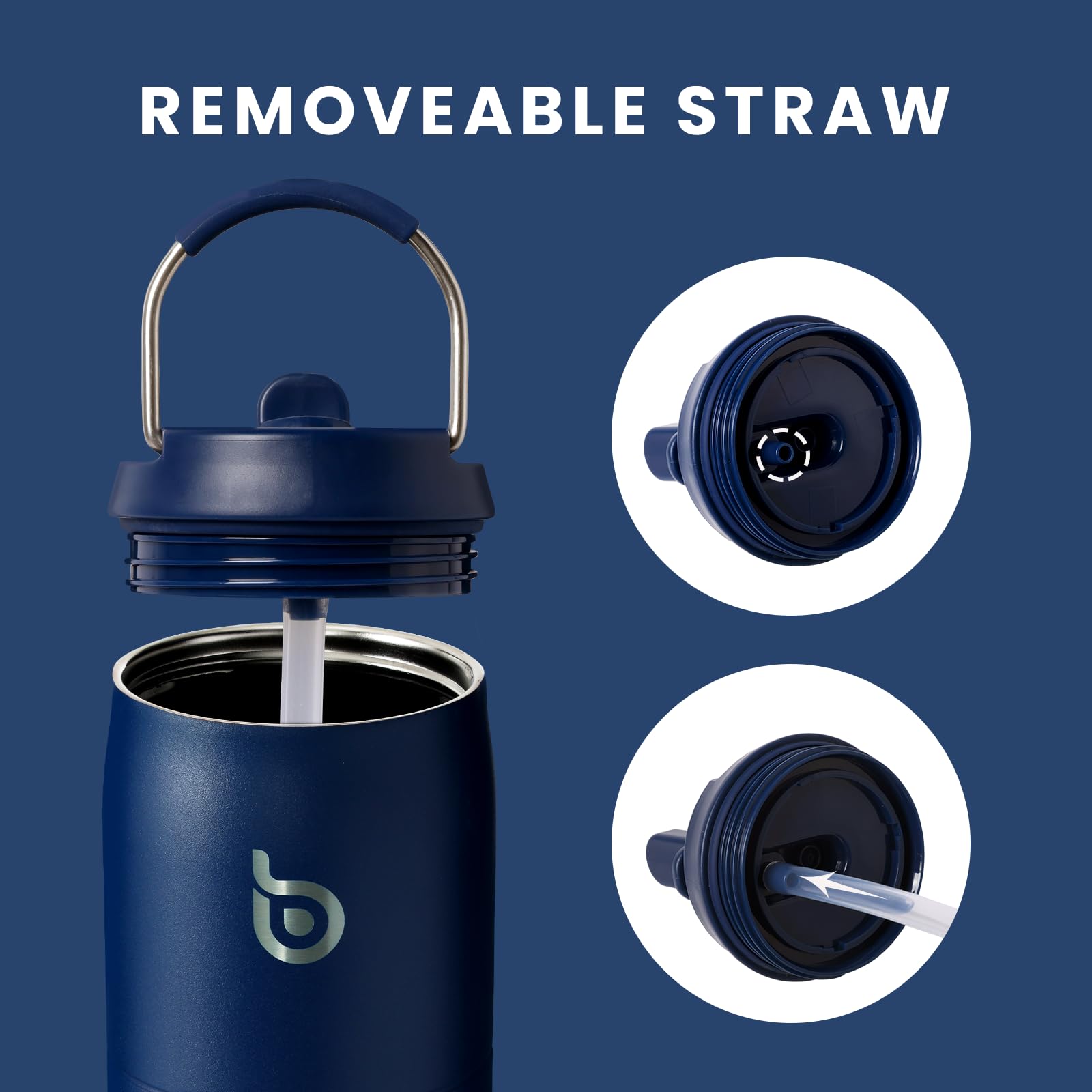 BOTTLE BOTTLE Stainless Steel Water Bottle 32 oz indigo blue