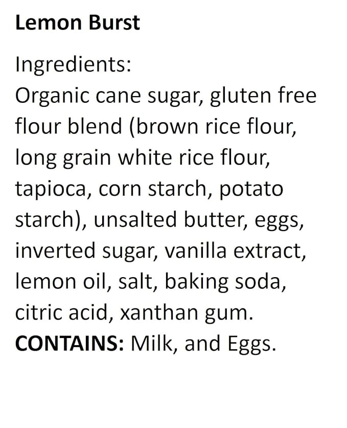 WOW Baking Company Gluten-Free Cookies, Lemon Burst, 8 Ounce (Pack of 6)