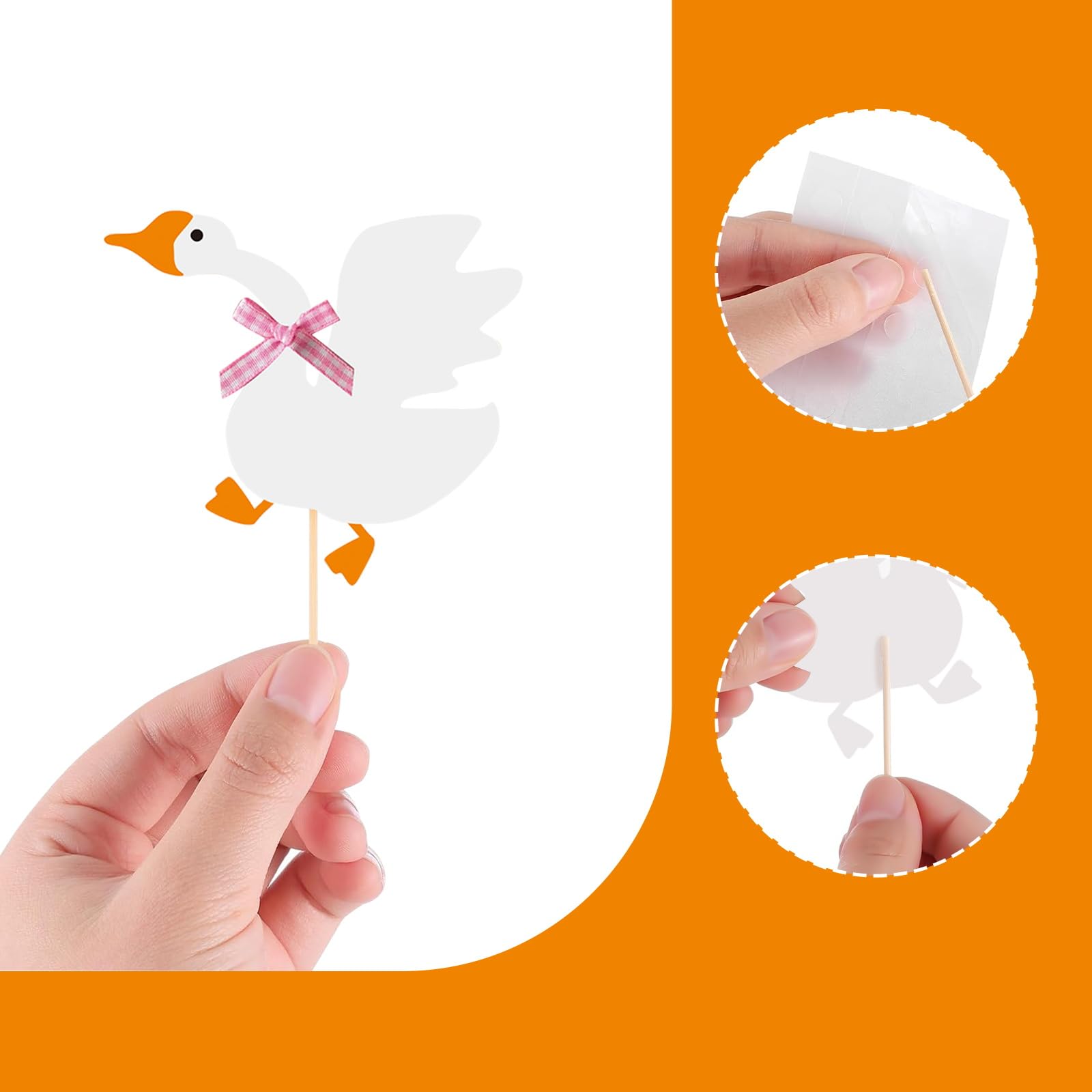 12PCS Silly Goose Cupcake Toppers, Funny Goose Birthday Decorations Silly Goose Baby Shower Theme Decorations Party Supplies for Baby Boy Girls Birthday Party Supplies