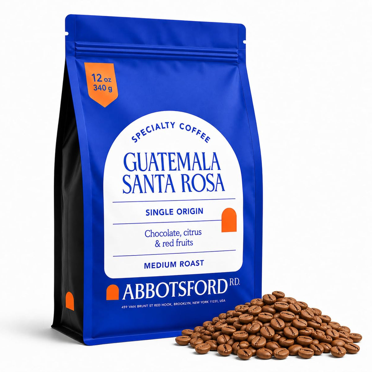 Guatemala Santa Rosa Whole Bean Medium Roast Coffee, 12 oz Specialty Bag, Flavored Whole Bean Coffee with Chocolate, Citrus & Red Fruit Notes, Perfect for Enthusiasts