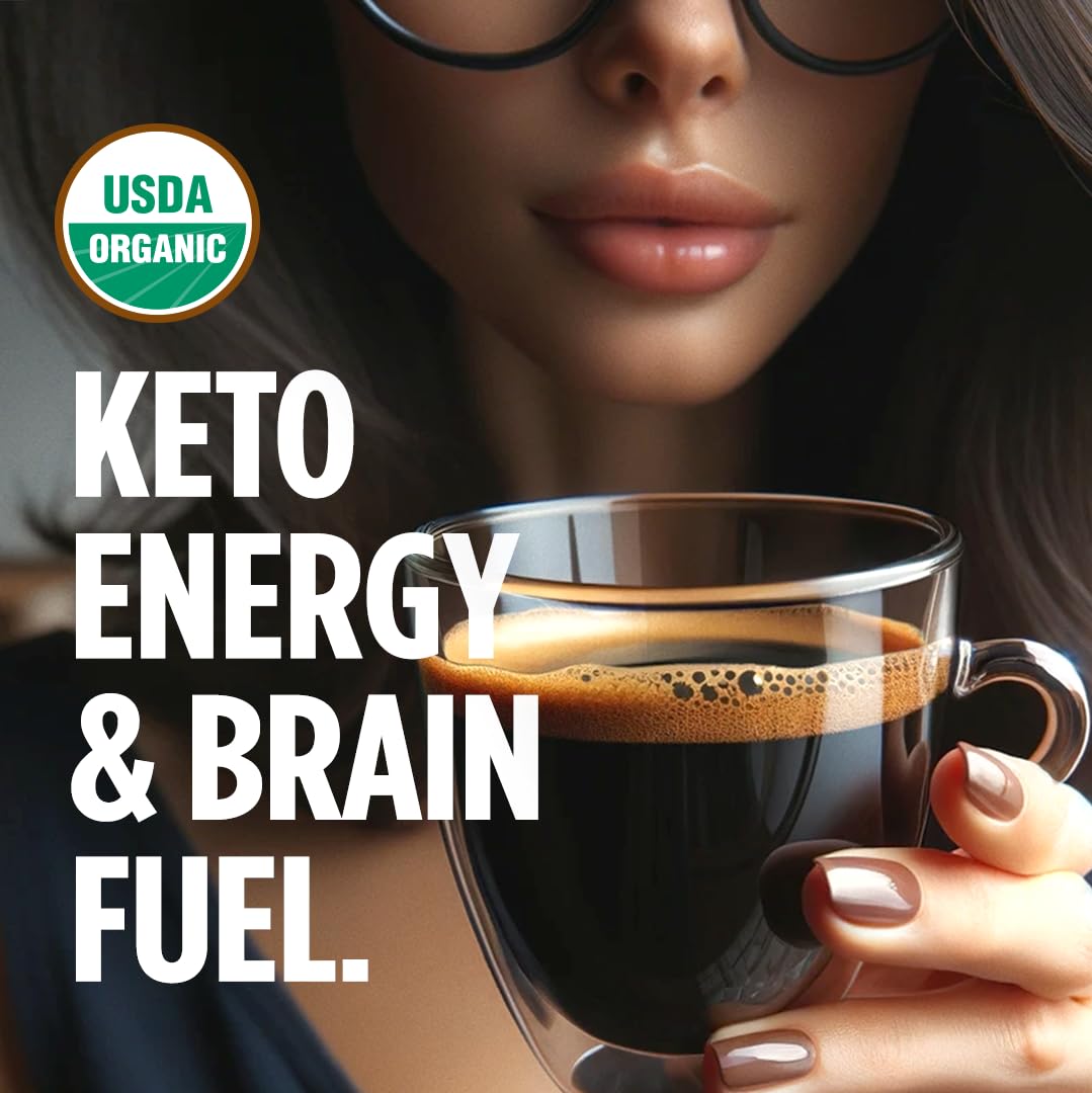 VitaCup Organic Genius Keto Medium Dark Roast Coffee Pods, 24ct