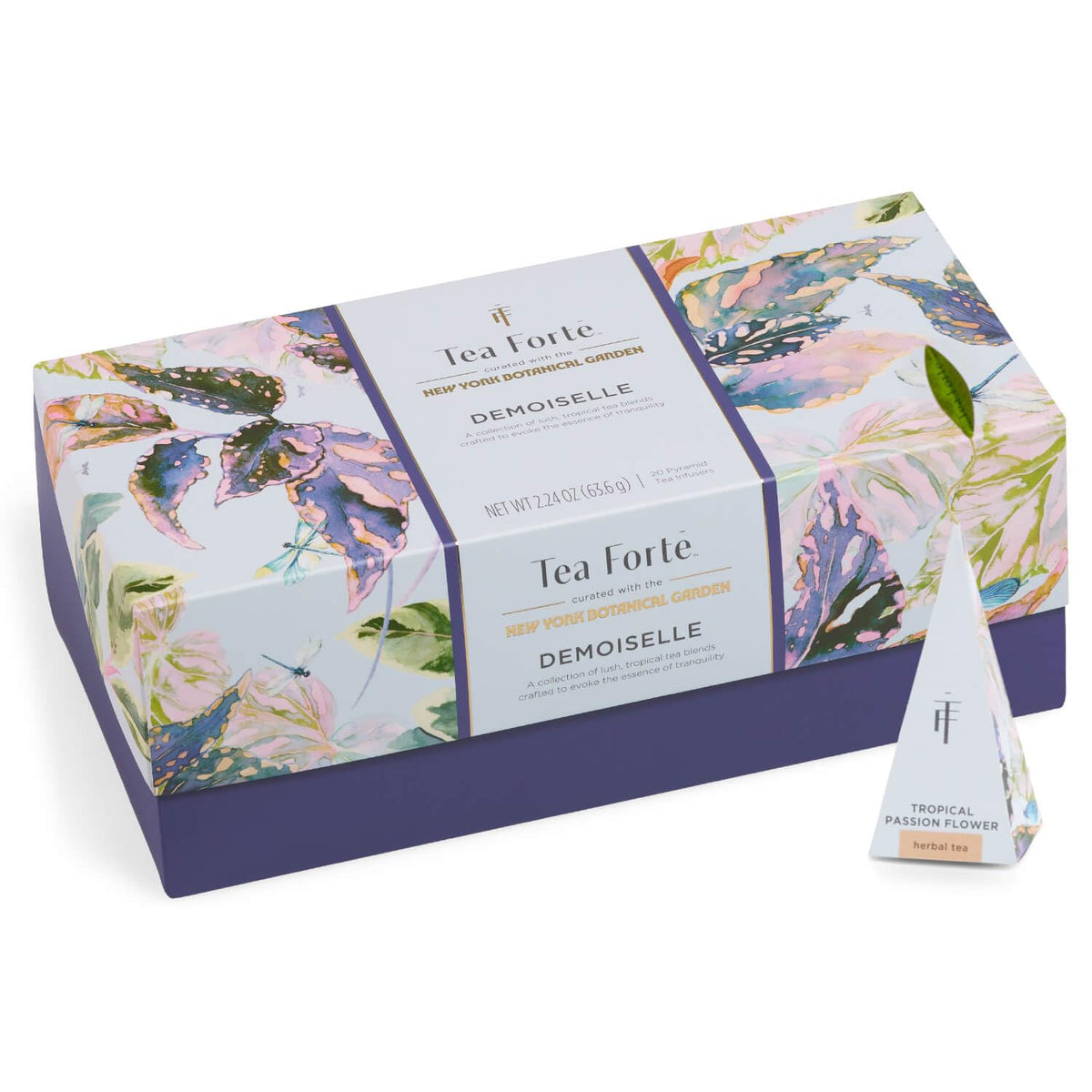 Tea Forte Tea Sampler, 20 Pyramid Infuser Bags, Premium Tea Gift Set