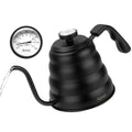 Tea Kettle For Stovetop,Gooseneck Pour Over Kettle,Thermometer,40oz,Black