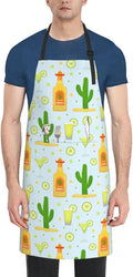 Flamingo Apron Baking Aprons Novelty Cooking Chef Gift Bbq Grilling With 2 Pockets Kitchen Apron