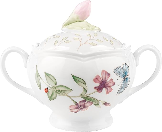 Lenox Butterfly Meadow Porcelain Teapot, 46oz
