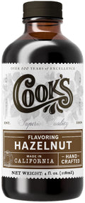 Cook's Pure Hazelnut Extract for Baking, Coffee & Ice Cream, 4 oz