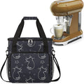 cfpolar Coffee Maker Storage Bag, Waterproof Travel Carrying Storage Tote Bag Organizer Case, Compatible with K-Mini or K-Mini Plus, And Suitable for Other Accessories， With Pockets for K-Cup Pods